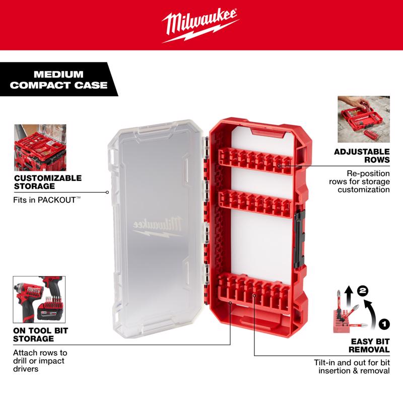 Milwaukee Shockwave Screwdriver Bit Set Alloy Steel 60 pc