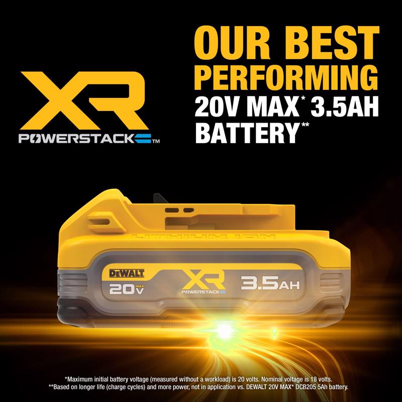 DeWalt 20V MAX XR POWERSTACK DCBP320 3.5 Ah Lithium-Ion Battery