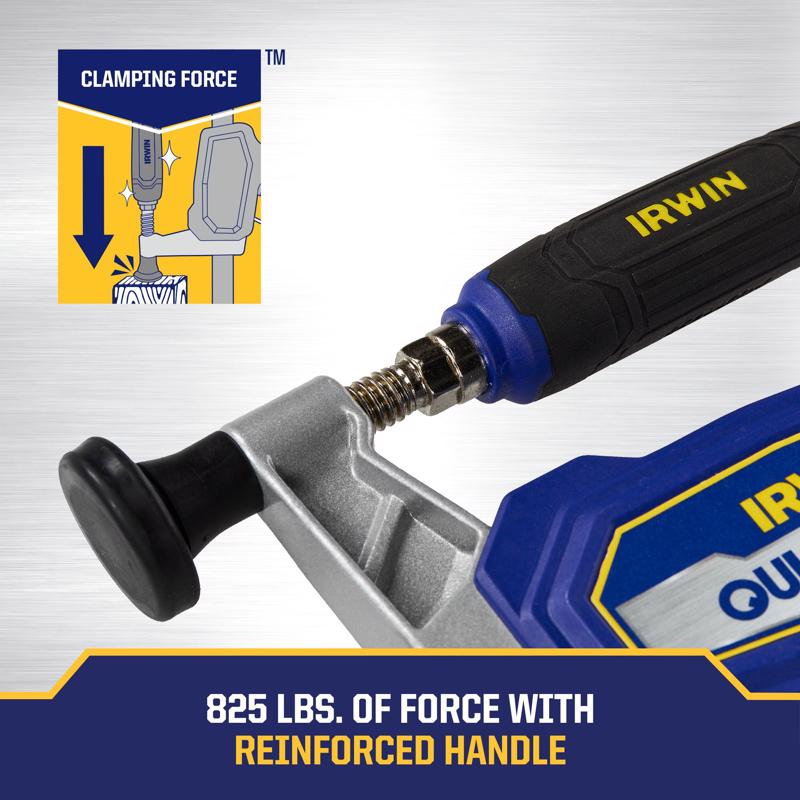 Irwin Quick-Grip 24 in. D Medium Duty Full Screw C-Clamp 825 lb