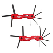 Milwaukee Metric and SAE Fold-Up 17-Key Folding Hex Key Set 2 pc