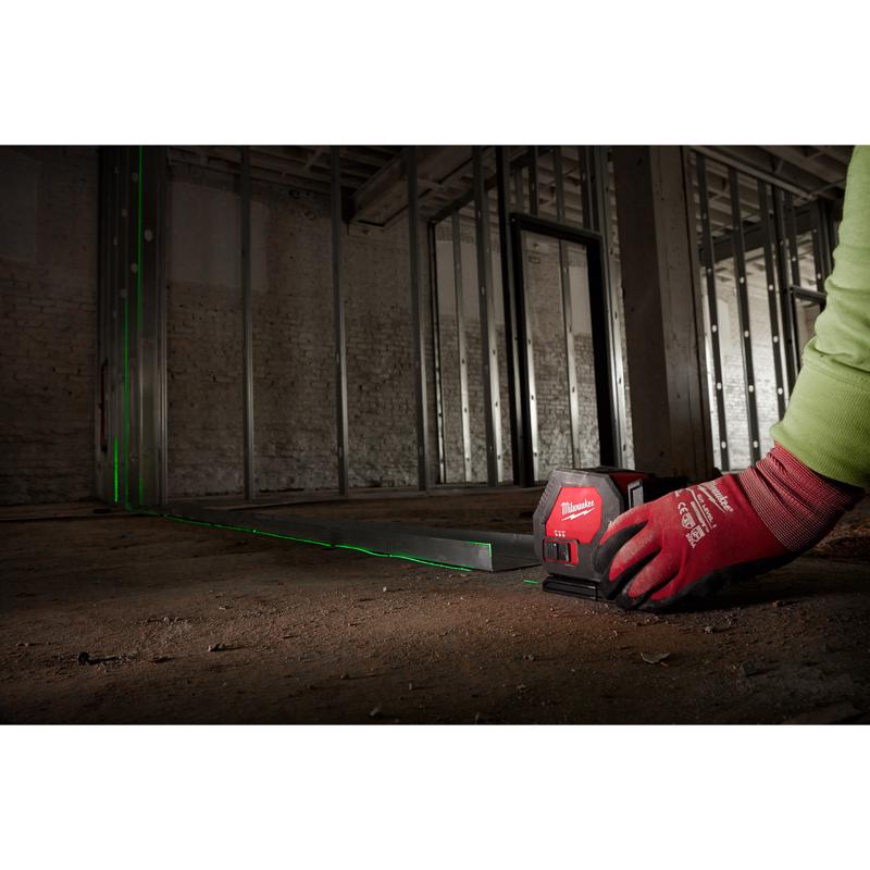 Milwaukee 2 beam Self Leveling Green Cross-Line Laser 165 ft.