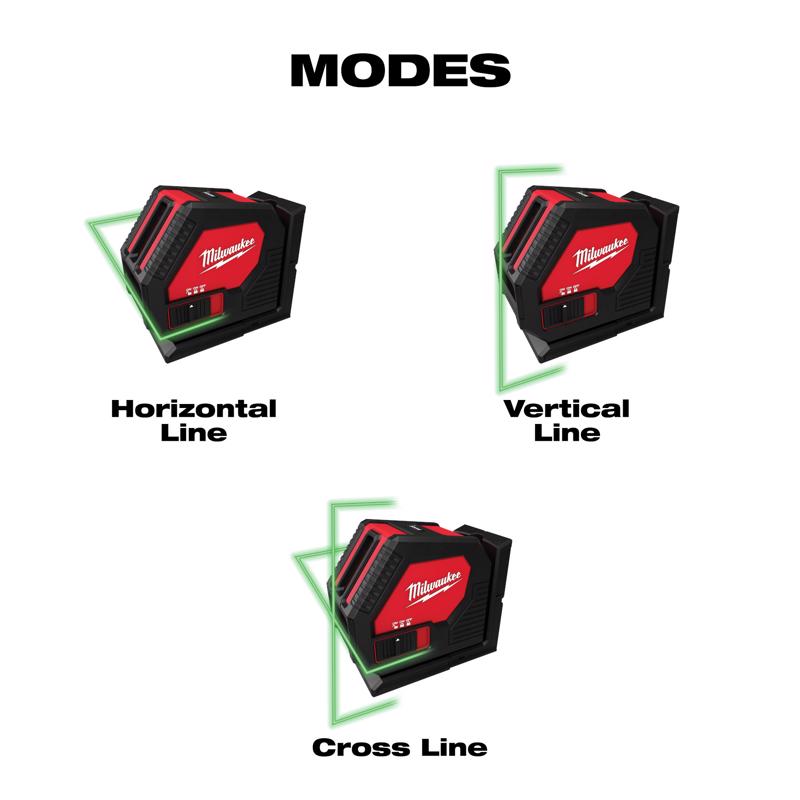 Milwaukee 2 beam Self Leveling Green Cross-Line Laser 165 ft.