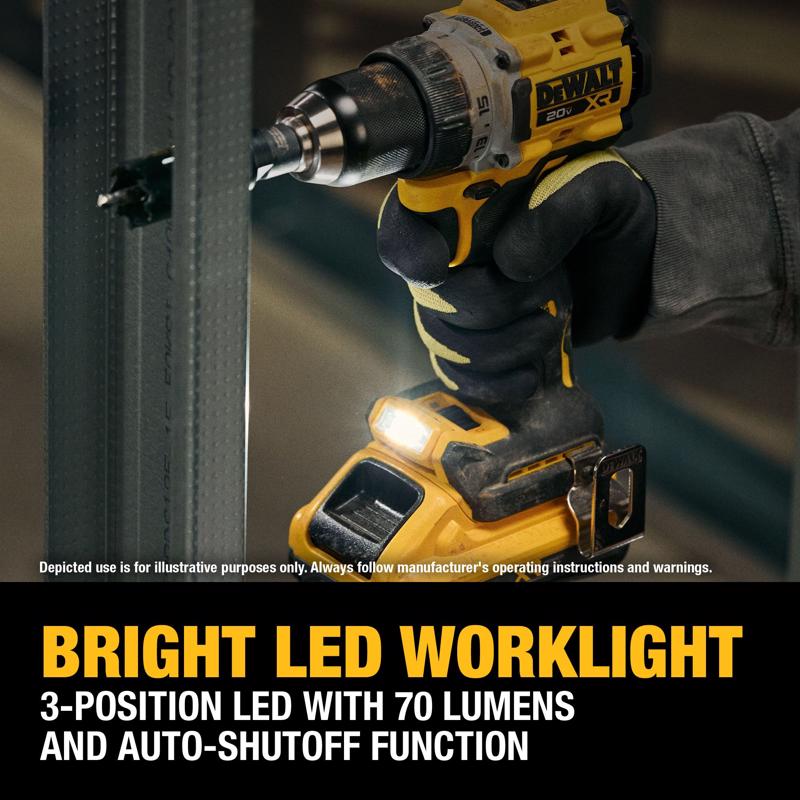 DeWalt 20V MAX XR 1/2 in. Brushless Cordless Drill/Driver Kit (Battery & Charger)