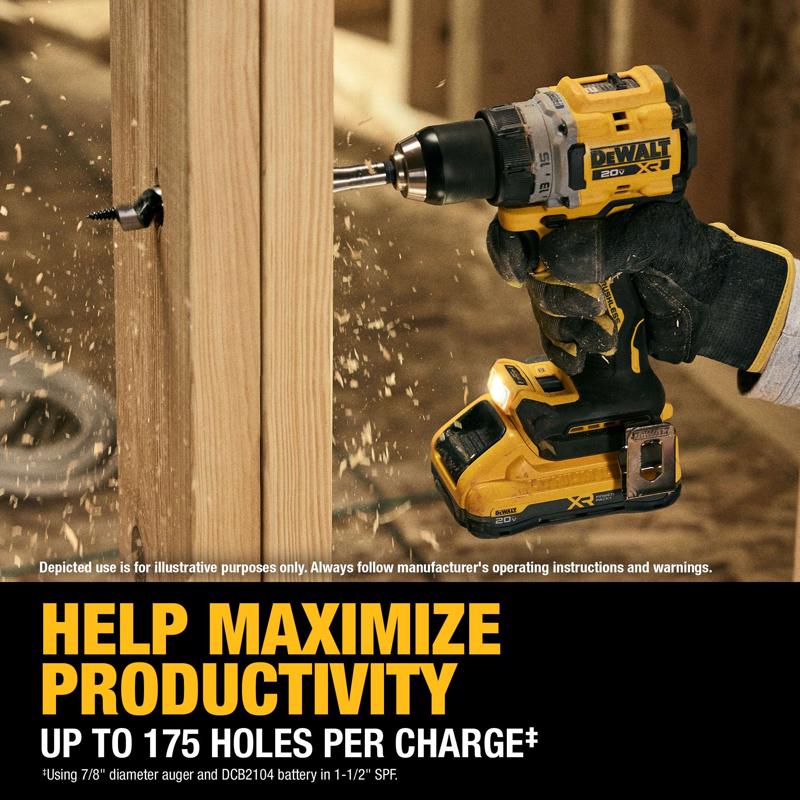 DeWalt 20V MAX XR 1/2 in. Brushless Cordless Drill/Driver Kit (Battery & Charger)