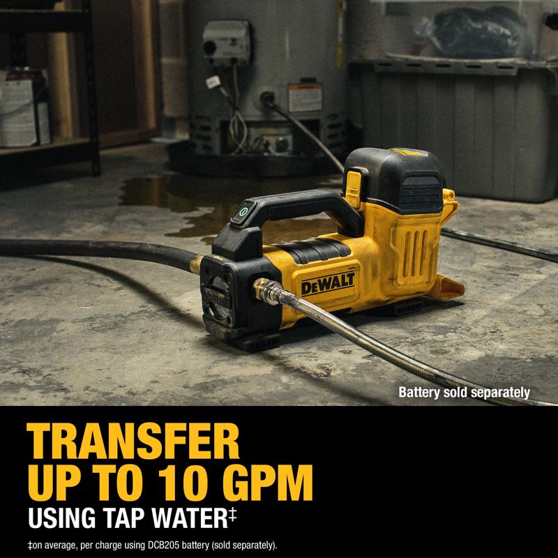 DeWalt 20V MAX 270 gal Polycarbonate Automatic Battery Transfer Pump