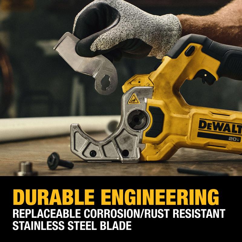 DeWalt 20V MAX XR 2 in. Plastic Pipe and Tubing Cutter Black/Yellow