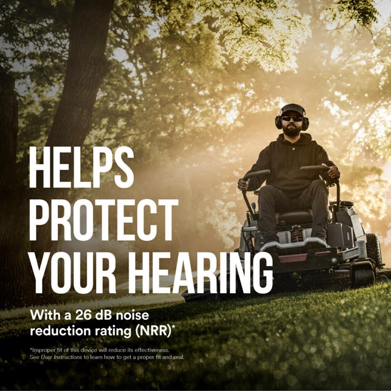 3M WorkTunes 26 dB Plastic Hearing Protector Black