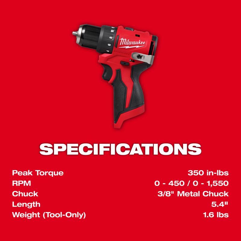 Milwaukee M12 Cordless Brushless 2 Tool Combo Kit