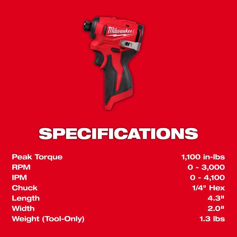 Milwaukee M12 Cordless Brushless 2 Tool Combo Kit
