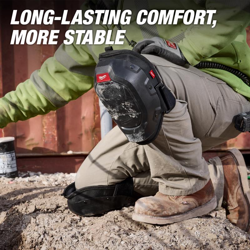 Milwaukee Tool 4.5 in. L X 7 in. W Knee Pads Black