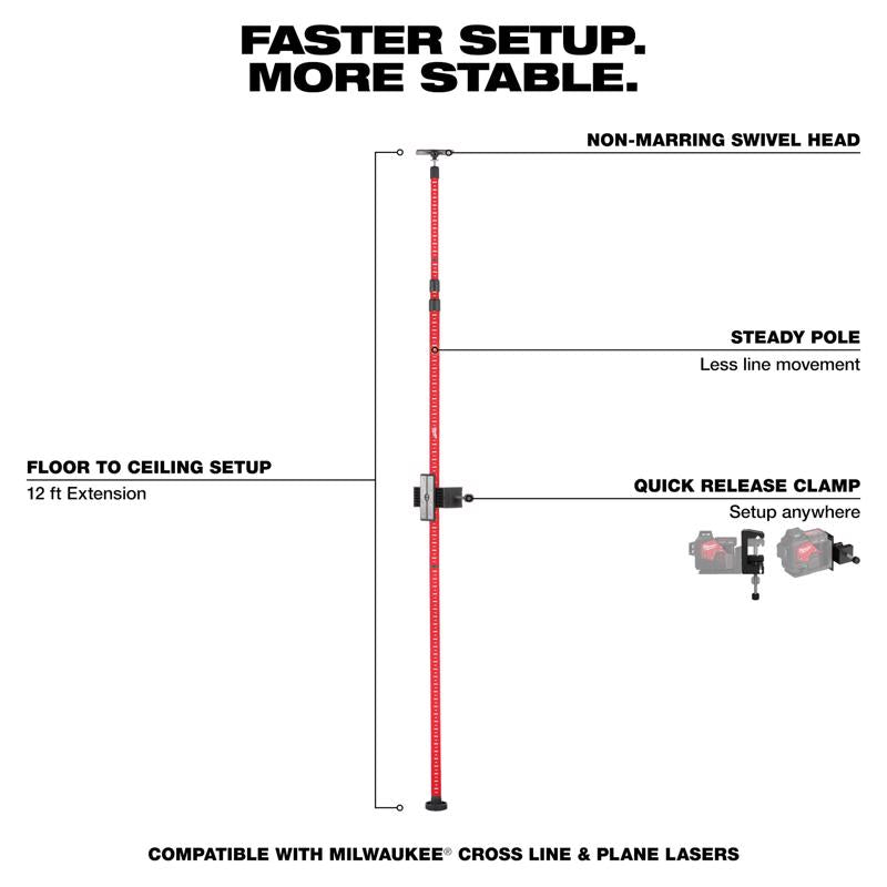 Milwaukee Telescoping Laser Pole
