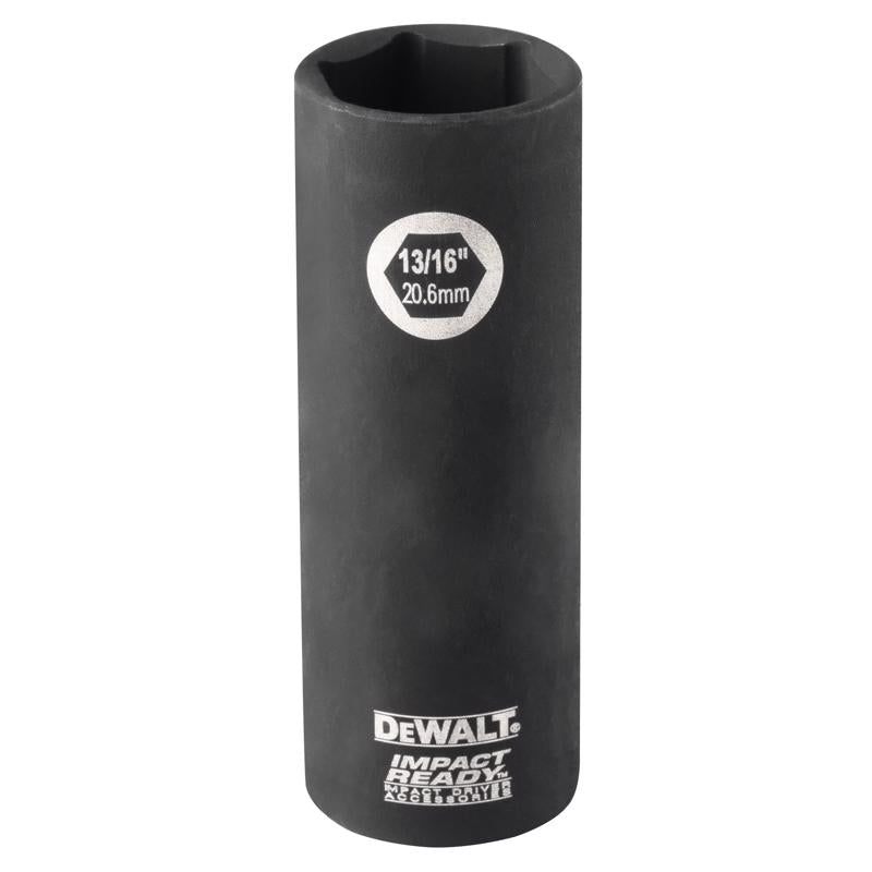 DeWalt 13/16 in. X 1/2 in. drive SAE 6 Point Deep Socket