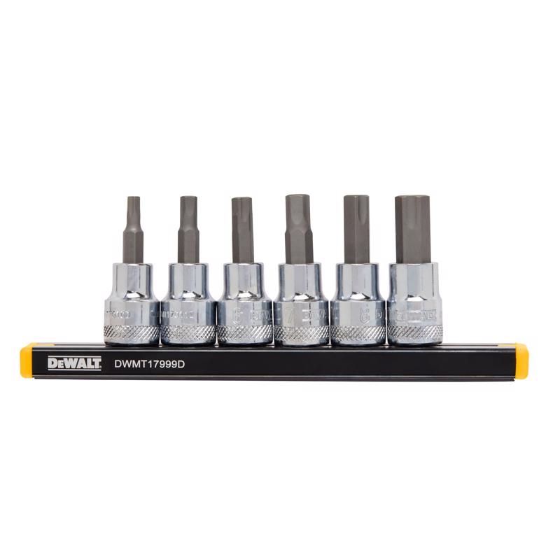 DeWalt 3/8 in. drive Metric 6 Piece Hex Bit Socket Set