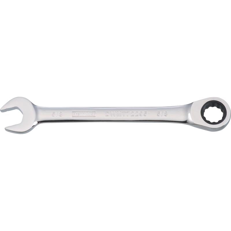 DeWalt 5/8 in. X 5/8 in. SAE Ratcheting Combination Wrench 7-15/16 in. L
