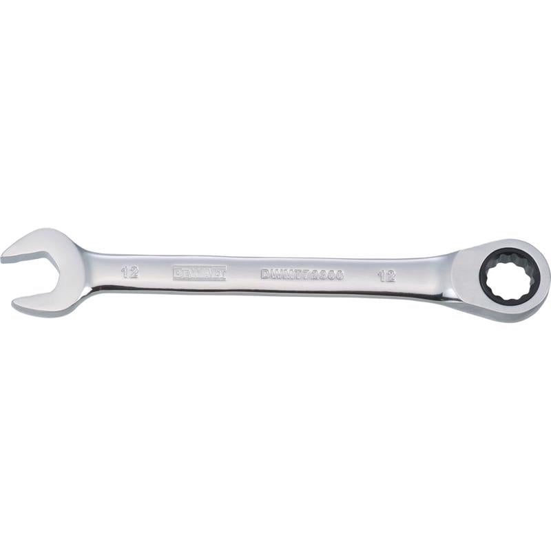 DeWalt 12 mm X 12 mm 12 Point Metric Ratcheting Combination Wrench 6-3/32 in. L