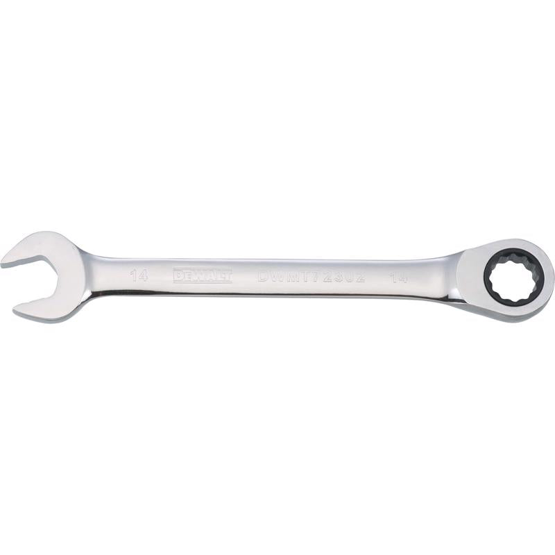 DeWalt 14 mm X 14 mm 12 Point Metric Ratcheting Combination Wrench 7-5/32 in. L