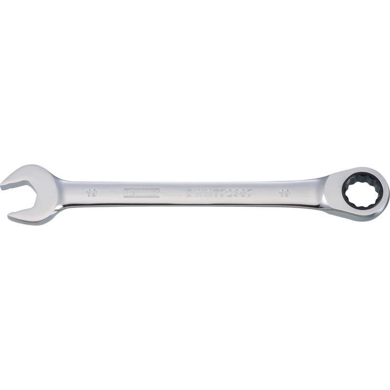 DeWalt 19 mm X 19 mm 12 Point Metric Ratcheting Combination Wrench 9-11/16 in. L
