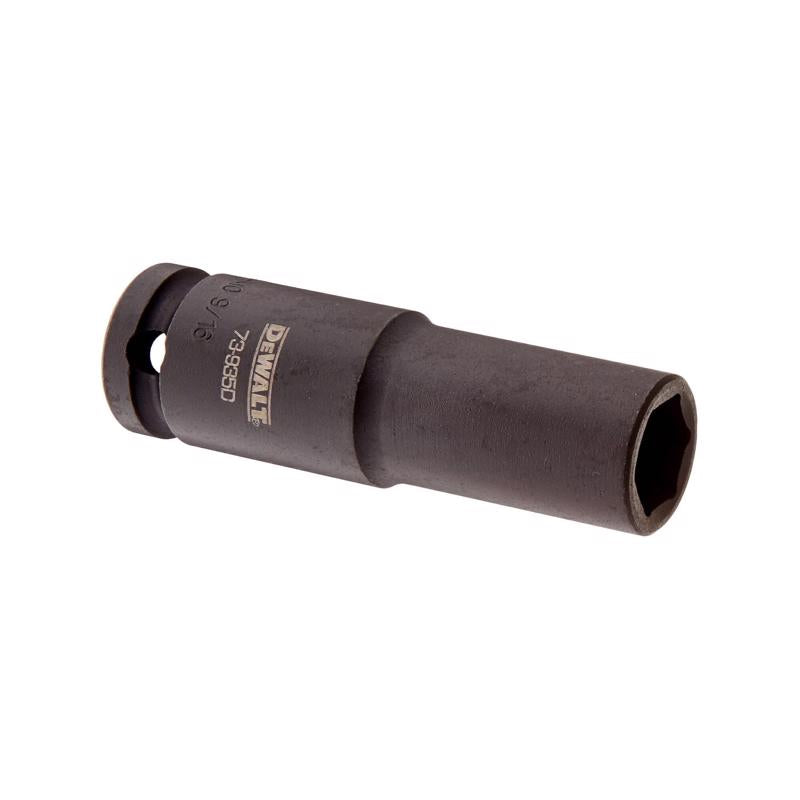 DeWalt 9/16 in. X 1/2 in. drive SAE 6 Point Deep Impact Socket