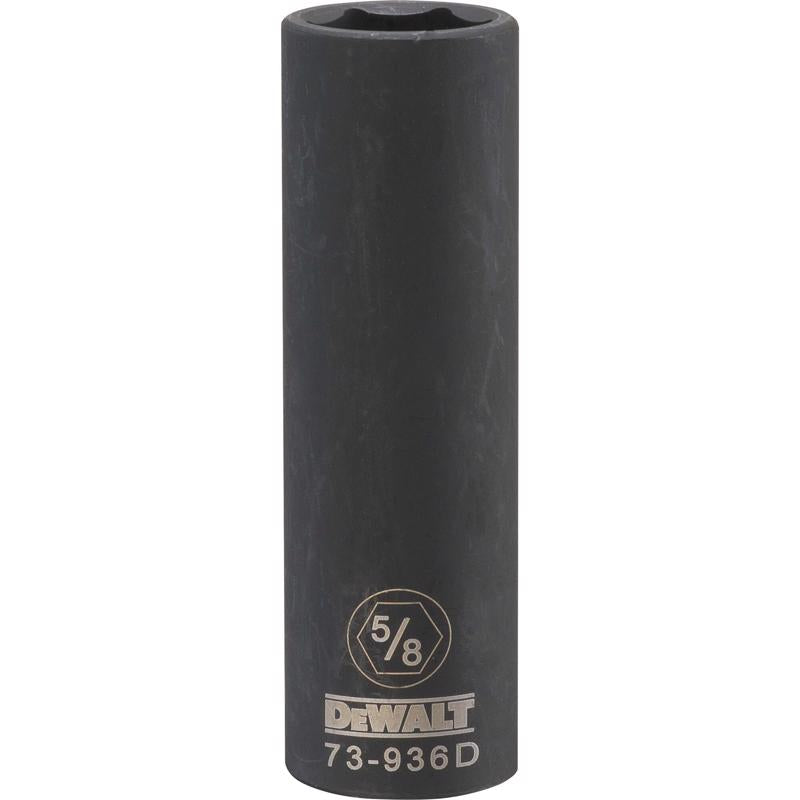DeWalt 5/8 in. X 1/2 in. drive SAE 6 Point Deep Impact Socket