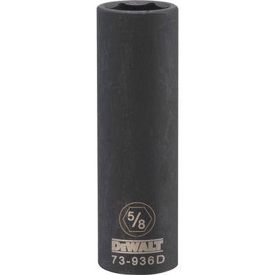 DeWalt 5/8 in. X 1/2 in. drive SAE 6 Point Deep Impact Socket