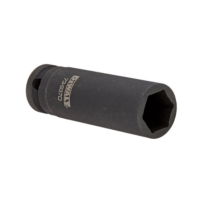 DeWalt 11/16 in. X 1/2 in. drive SAE 6 Point Deep Impact Socket