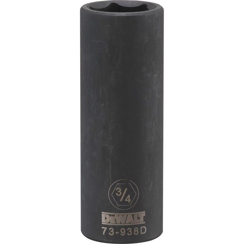 DeWalt 3/4 in. X 1/2 in. drive SAE 6 Point Deep Impact Socket