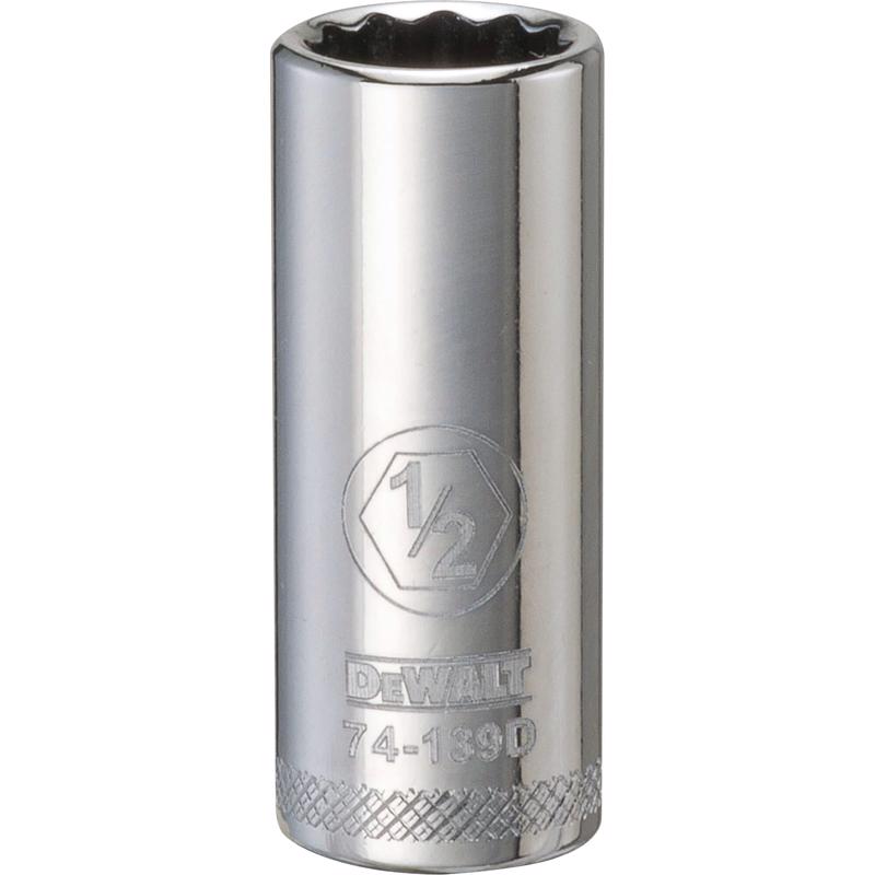 DeWalt 1/2 in. X 3/8 in. drive SAE 12 Point Deep Socket