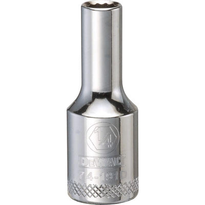 DeWalt 1/4 in. X 3/8 in. drive SAE 12 Point Deep Socket