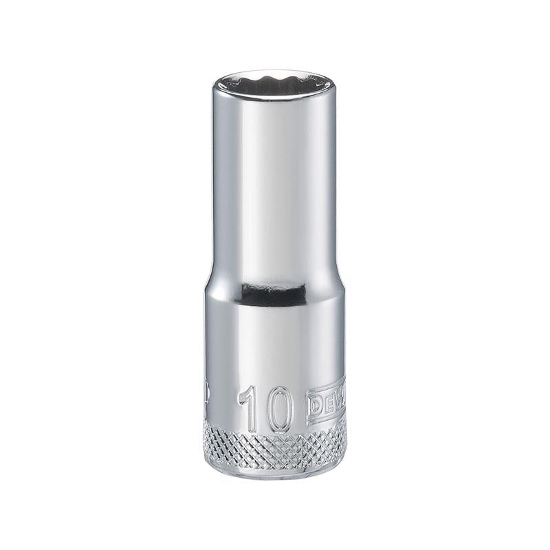 DeWalt 10 mm X 3/8 in. drive Metric 12 Point Deep Socket