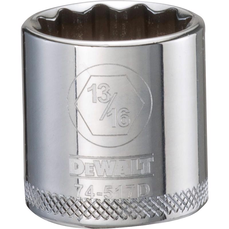 DeWalt 13/16 in. X 3/8 in. drive SAE 12 Point Socket