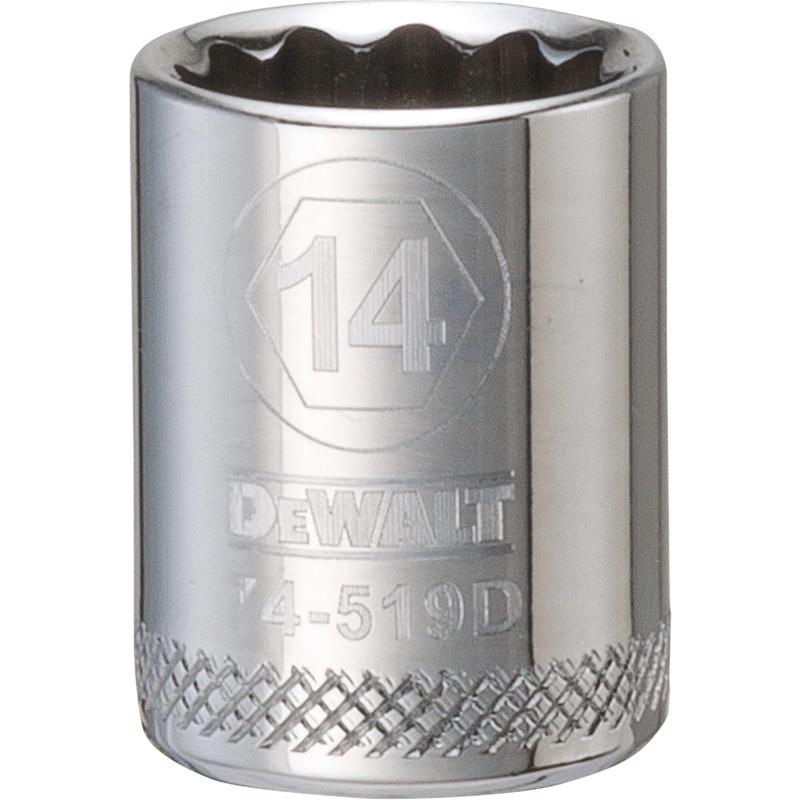 DeWalt 14 mm X 3/8 in. drive Metric 12 Point Socket