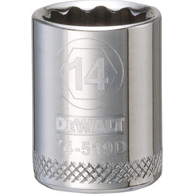 DeWalt 14 mm X 3/8 in. drive Metric 12 Point Socket