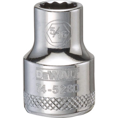 DeWalt 5/16 in. X 3/8 in. drive SAE 12 Point Socket