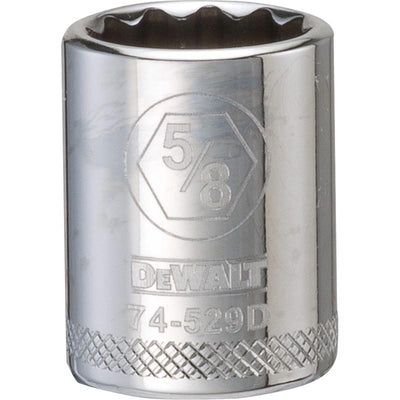 DeWalt 5/8 in. X 3/8 in. drive SAE 12 Point Socket