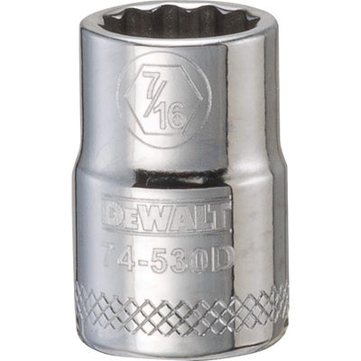 DeWalt 7/16 in. X 3/8 in. drive SAE 12 Point Socket