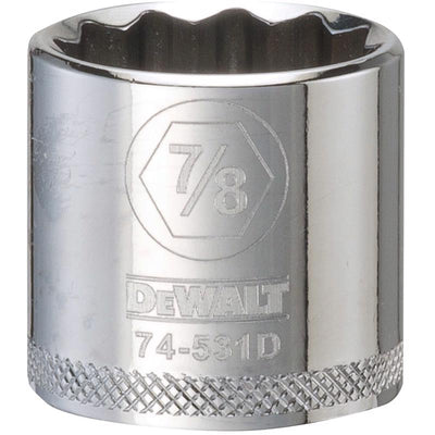 DeWalt 7/8 in. X 3/8 in. drive SAE 12 Point Socket