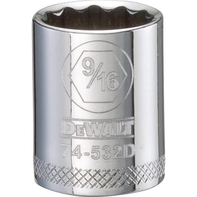 DeWalt 9/16 in. X 3/8 in. drive SAE 12 Point Socket