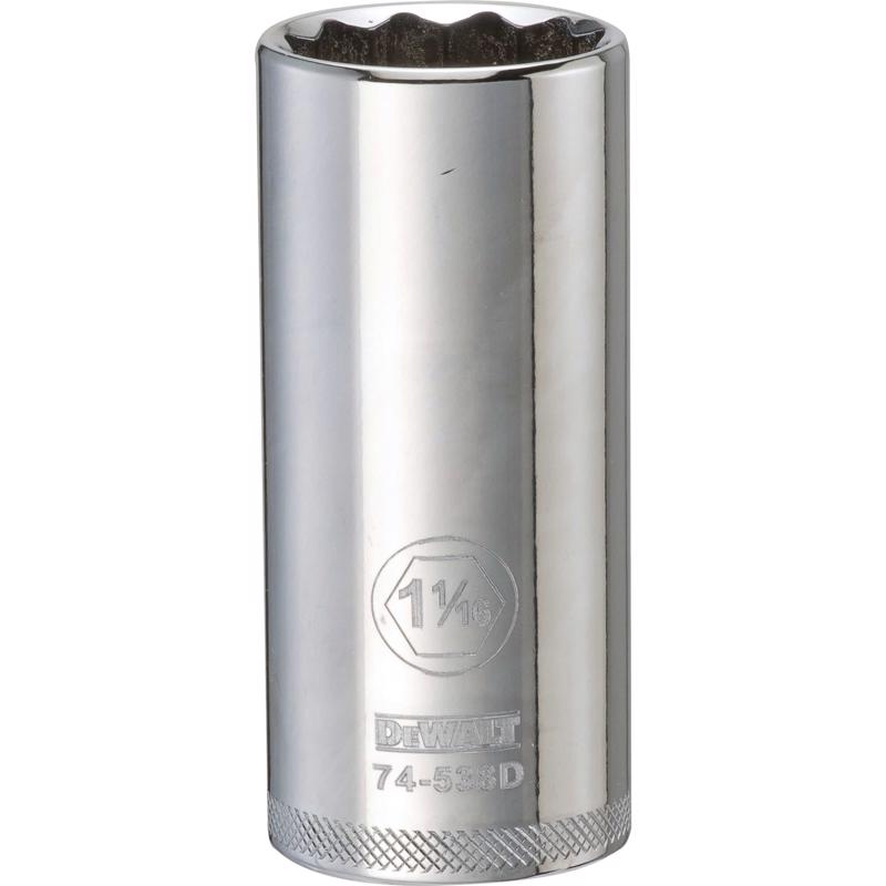 DeWalt 1-1/16 in. X 1/2 in. drive SAE 12 Point Deep Socket