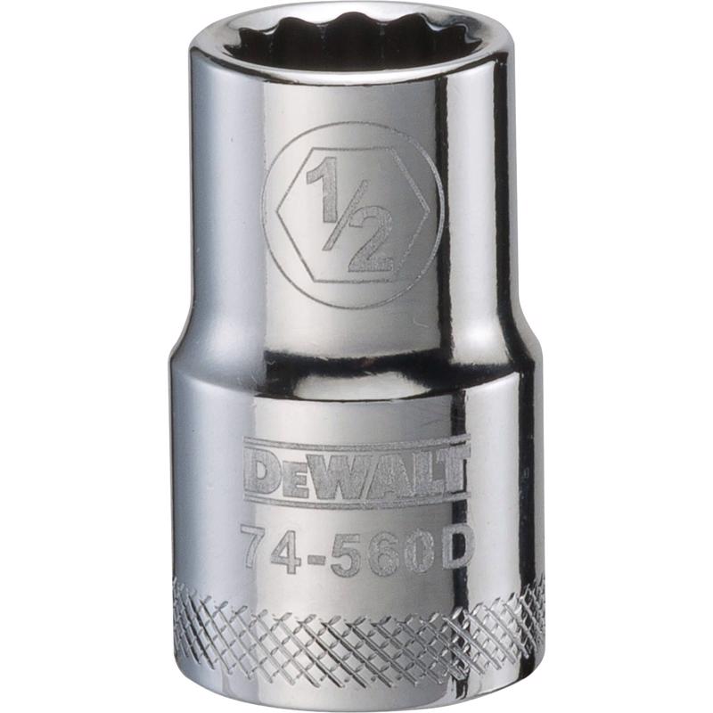 DeWalt 1/2 in. X 1/2 in. drive SAE 12 Point Socket