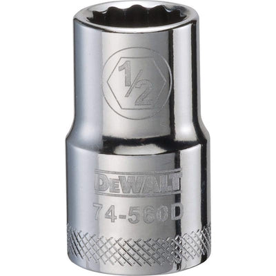 DeWalt 1/2 in. X 1/2 in. drive SAE 12 Point Socket