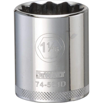 DeWalt 1-1/16 in. X 1/2 in. drive SAE 12 Point Socket