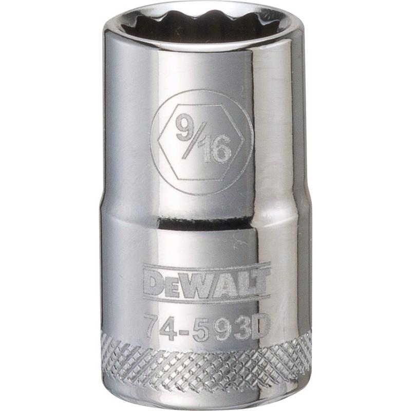 DeWalt 9/16 in. X 1/2 in. drive SAE 12 Point Socket