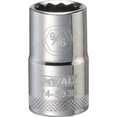 DeWalt 9/16 in. X 1/2 in. drive SAE 12 Point Socket