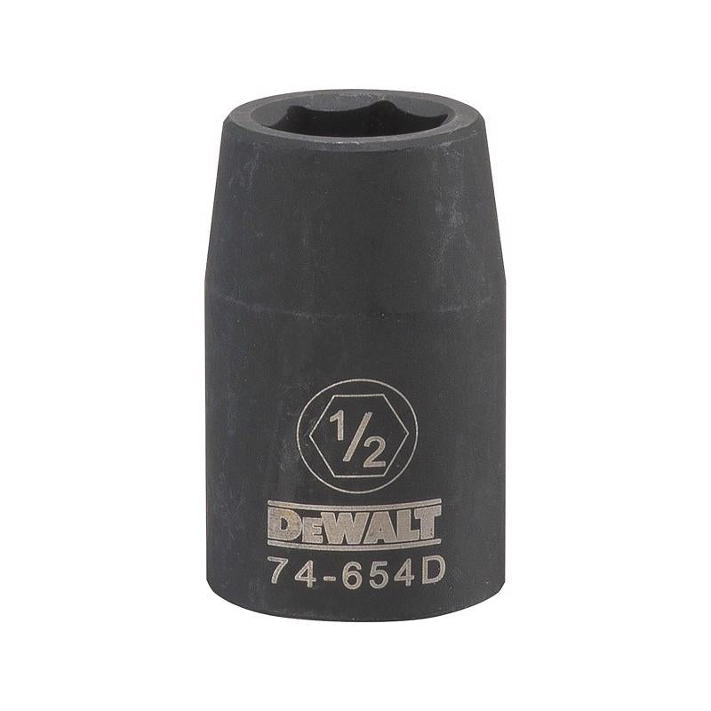 DeWalt 1/2 in. X 1/2 in. drive SAE 6 Point Deep Impact Socket
