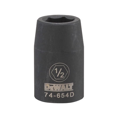 DeWalt 1/2 in. X 1/2 in. drive SAE 6 Point Deep Impact Socket