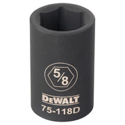 DeWalt 5/8 in. X 1/2 in. drive SAE 6 Point Deep Impact Socket