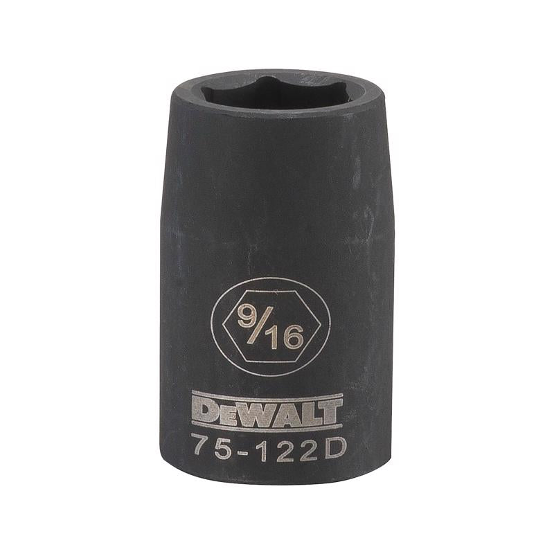 DeWalt 9/16 in. X 1/2 in. drive SAE 6 Point Impact Socket