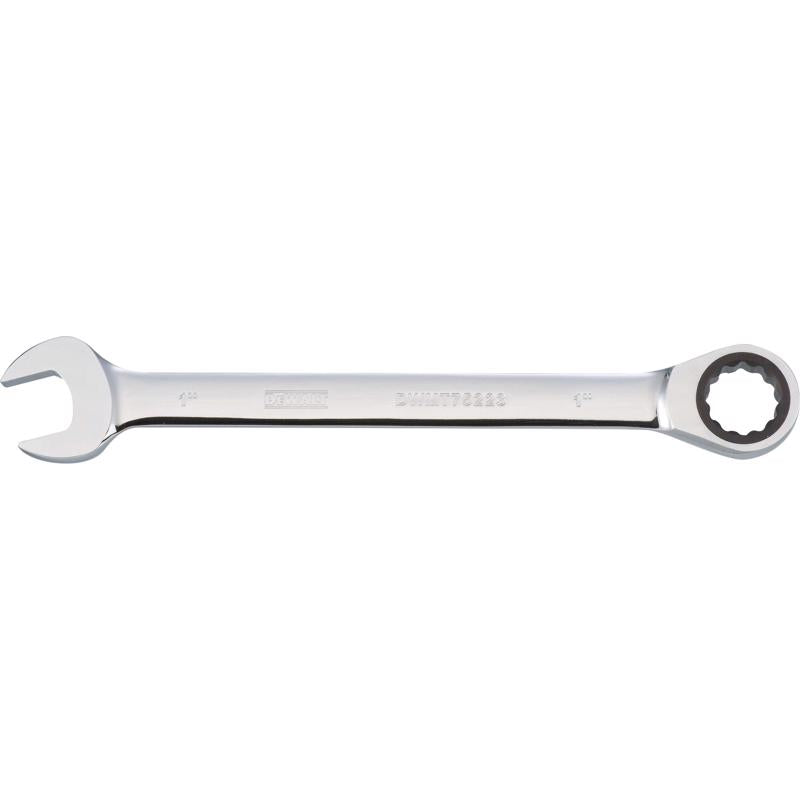 DeWalt 1 in. X 1 in. SAE Ratcheting Combination Wrench 12-13/16 in. L