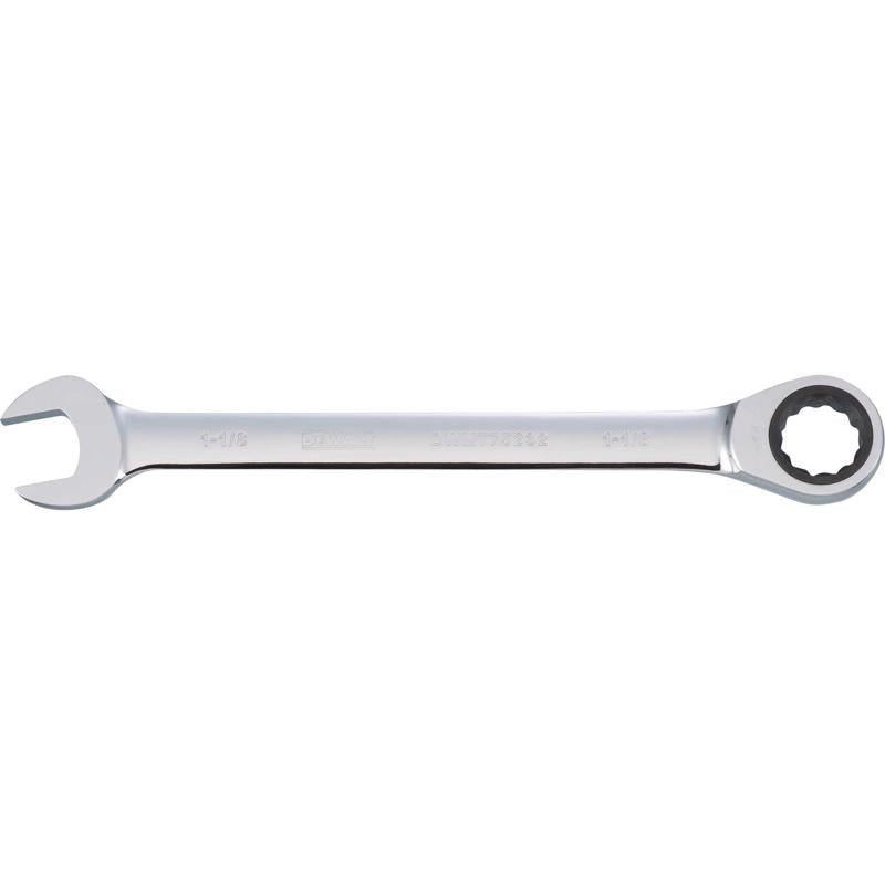 DeWalt 1-1/8 in. X 1-1/8 in. SAE Ratcheting Combination Wrench 14-1/8 in. L
