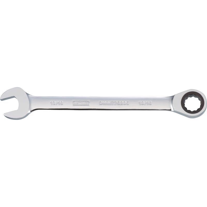 DeWalt 13/16 in. X 13/16 in. SAE Ratcheting Combination Wrench 11-7/32 in. L